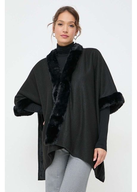 Morgan poncho culoarea negru light