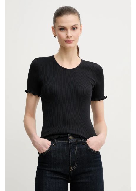 Mos mosh tricou din amestec de m tase femei culoarea negru 168300