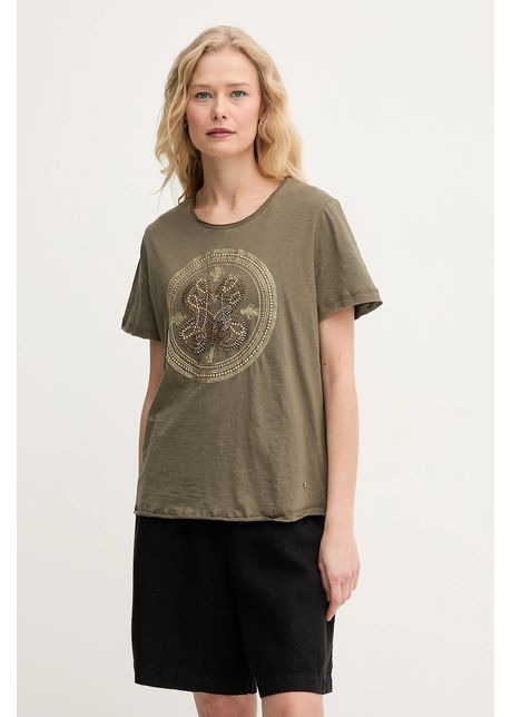 Mos mosh tricou din bumbac culoarea verde 168100