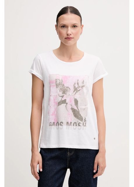 Mos mosh tricou din bumbac femei culoarea alb 168410