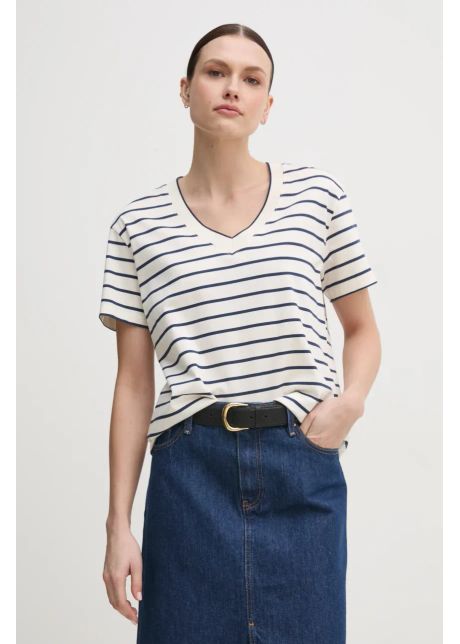 Mos mosh tricou din bumbac femei culoarea bej 168630