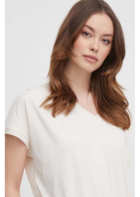Mos mosh tricou femei culoarea bej