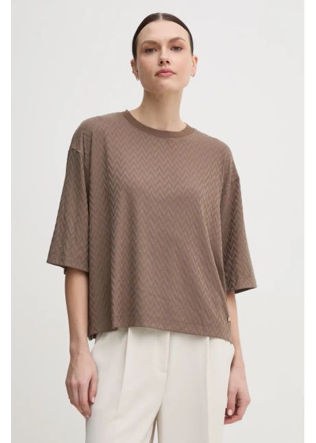 Mos mosh tricou femei culoarea maro 168600