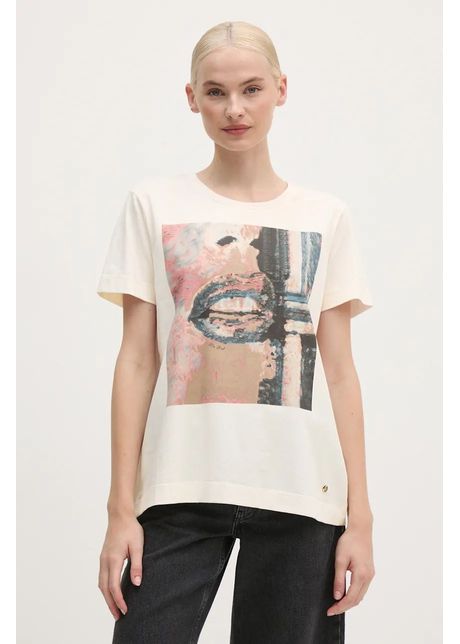 Mos mosh tricou femei culoarea roz 165370