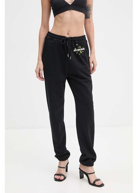 Moschino jeans pantaloni de trening din bumbac culoarea negru j0319 8732