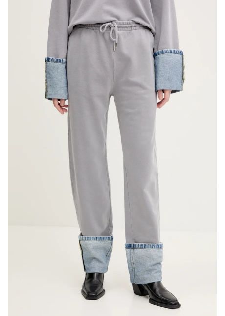 Moschino jeans pantaloni de trening femei culoarea gri modelator 0321 3228