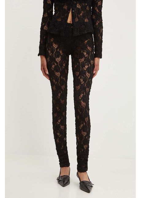 Msgm colanti femei culoarea negru neted 3741mdp21 247624