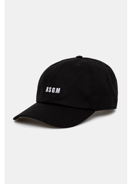 Msgm sapca culoarea negru cu imprimeu 3840ml04 257126