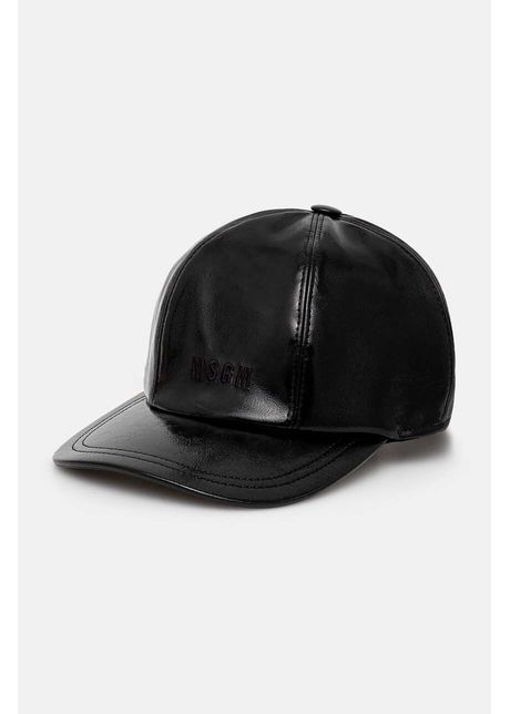 Msgm sapca culoarea negru neted 3742mdl03 247800