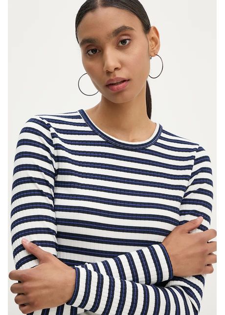 MUNTHE longsleeve JOTE femei, culoarea alb, 1116.24164