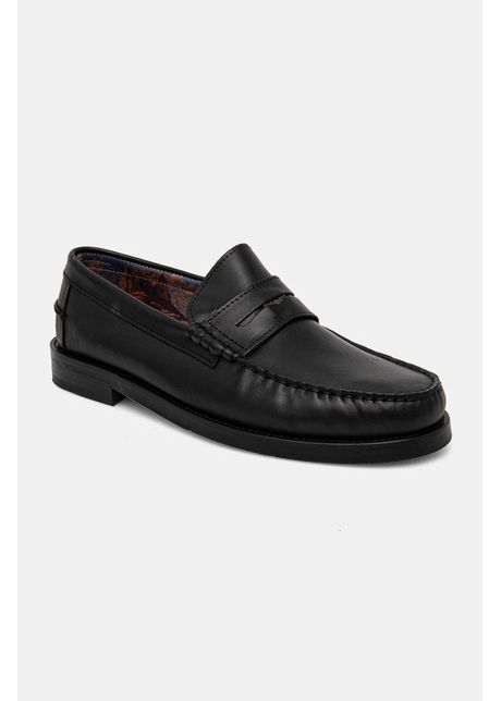 Naked wolfe mocasini de piele riviera barbati culoarea negru riviera black leather