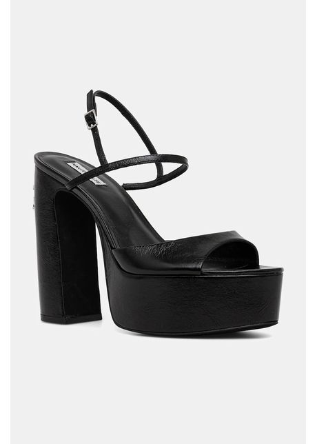Naked wolfe sandale de piele fire culoarea negru fire black leather