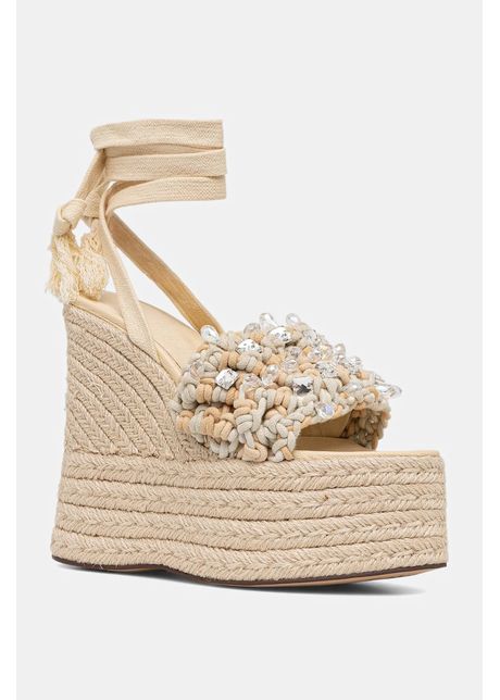 Naked wolfe sandale peony culoarea bej peony natural rope