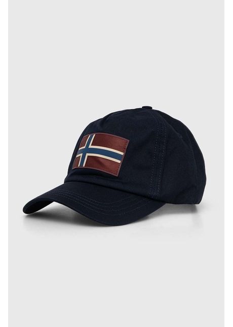 Napapijri apc de baseball din bumbac falis 2 culoarea albastru marin cu imprimeu np0a4hna1761