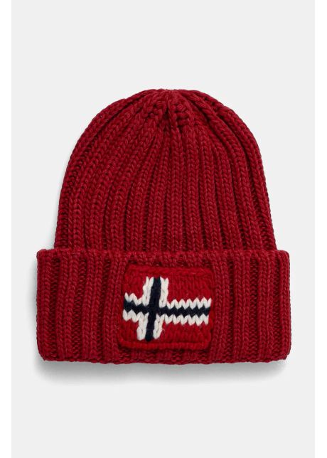 Napapijri caciula f semiury culoarea rosu din tricot gros np0a4ia5r061