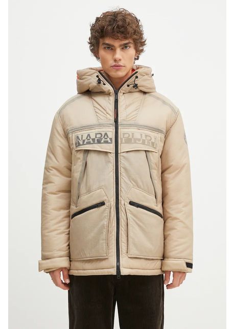 Napapijri geac skidoo sheer barbati culoarea bej de iarna np0a4iaen1i1