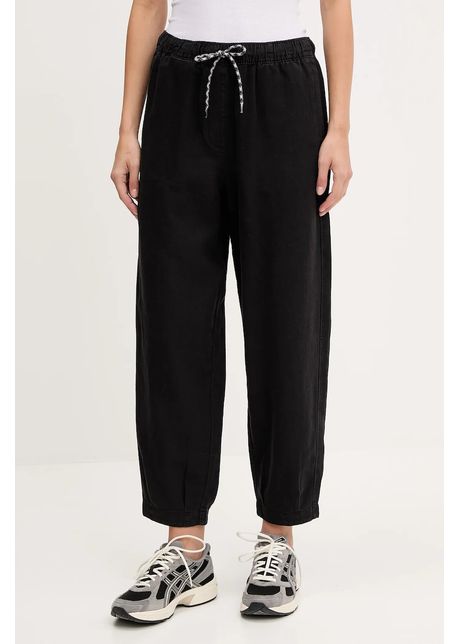 Napapijri pantaloni din amestec de in m ete culoarea negru uni np0a4ifu9411