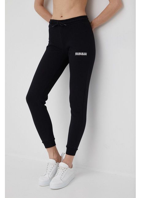 Napapijri pantaloni femei culoarea negru cu imprimeu np0a4g8y0411 001
