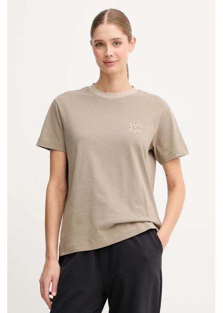 Napapijri tricou din bumbac S-Fedaia culoarea verde, NP0A88XON1T1