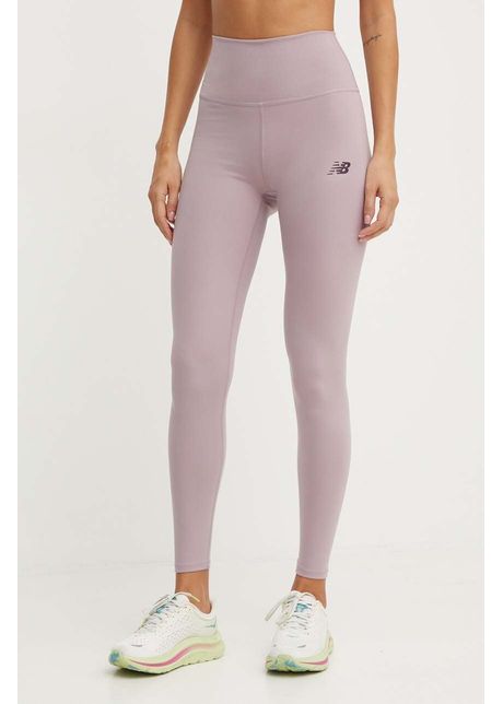 New balance leggins de antrenament harmony culoarea violet neted wp41127icw