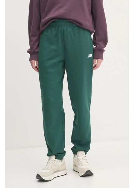 New balance pantaloni de trening culoarea verde neted wp41500nwg