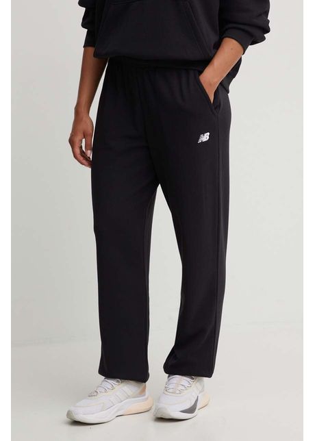 New balance pantaloni de trening sport essentials culoarea negru neted wp41500bk