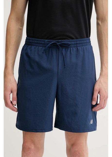 New Balance pantaloni scurți de antrenament culoarea bleumarin, MS41232NNY