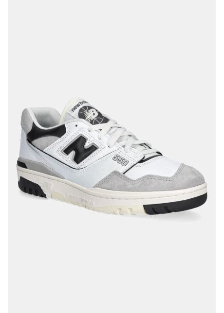New balance sneakers din piele 550 culoarea alb bb550gwb