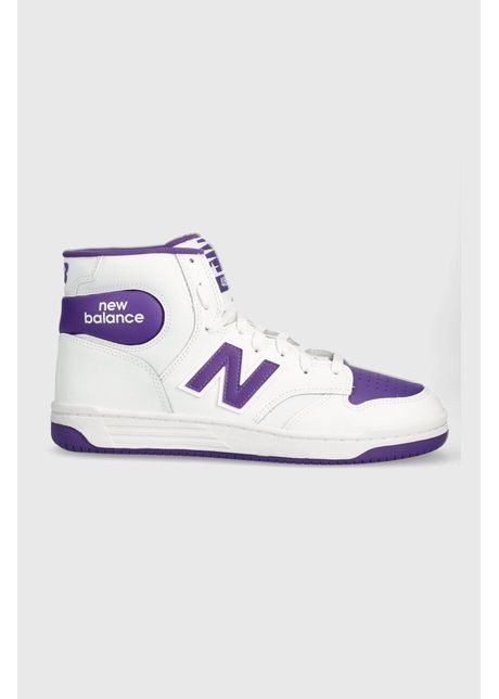 New balance sneakers din piele bb480sce culoarea alb