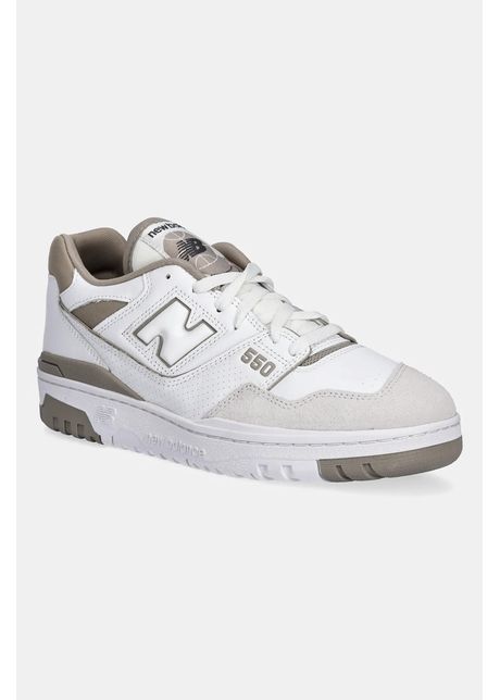 New balance sneakers din piele bb550gss culoarea alb bb550gss