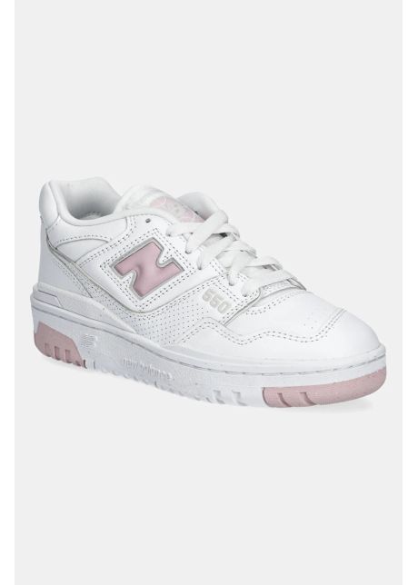 New balance sneakers din piele bbw550vc culoarea alb bbw550vc