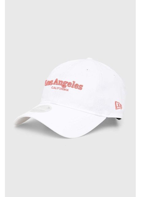 New era apc de baseball din bumbac culoarea alb cu imprimeu