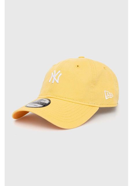 New era apc de baseball din bumbac culoarea galben cu imprimeu new york yankees