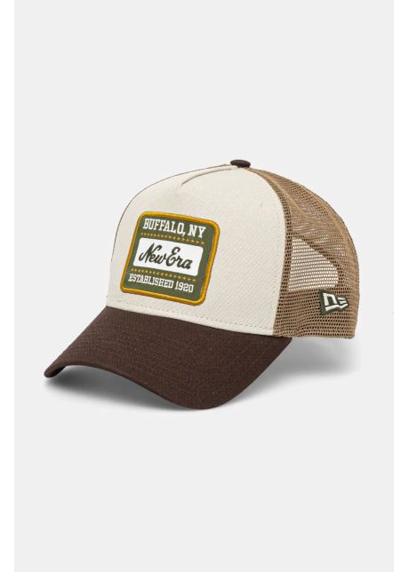 New era apc de baseball din bumbac culoarea maro cu imprimeu 60603674