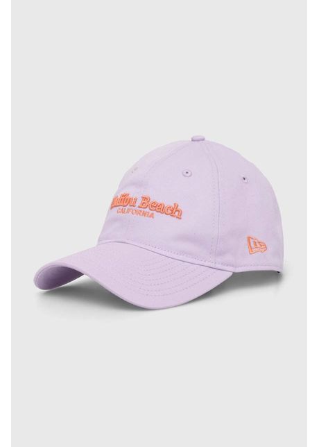 New era apc de baseball din bumbac culoarea violet cu imprimeu
