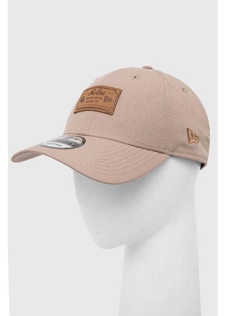 New era sapca culoarea bej cu imprimeu