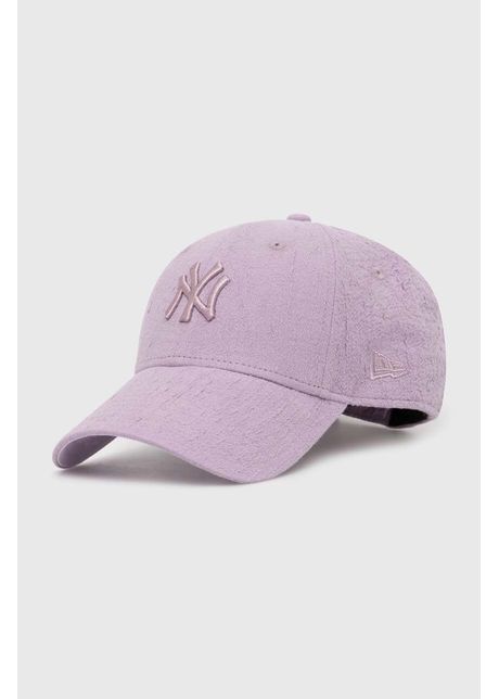 New era sapca culoarea violet cu imprimeu los angeles dodgers