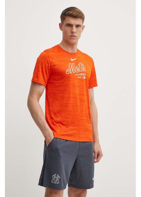 Nike tricou new york mets barbati culoarea portocaliu cu imprimeu