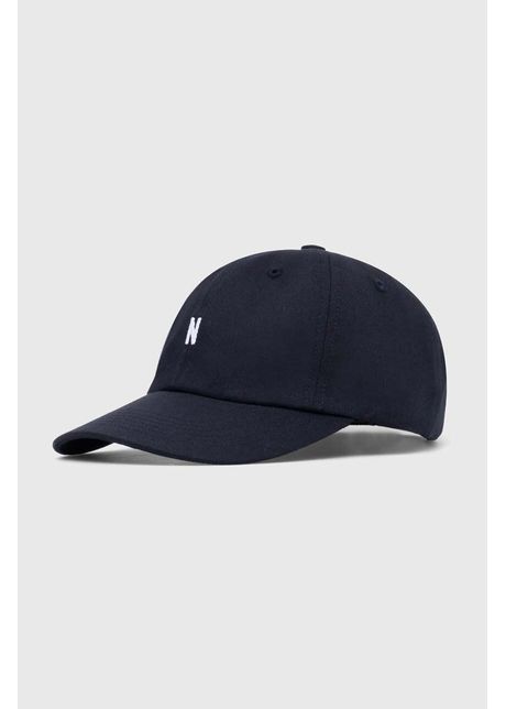 Norse projects apc de baseball din bumbac culoarea bleumarin uni n80 0001 7004 7004