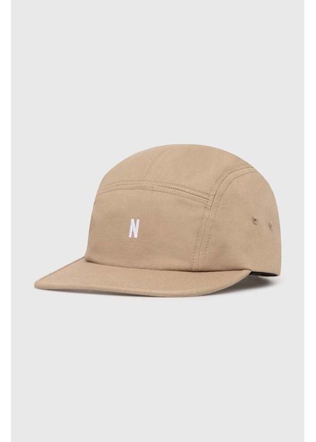 Norse projects apc de baseball din bumbac twill 5 panel cap culoarea bej neted n80 0126 0966
