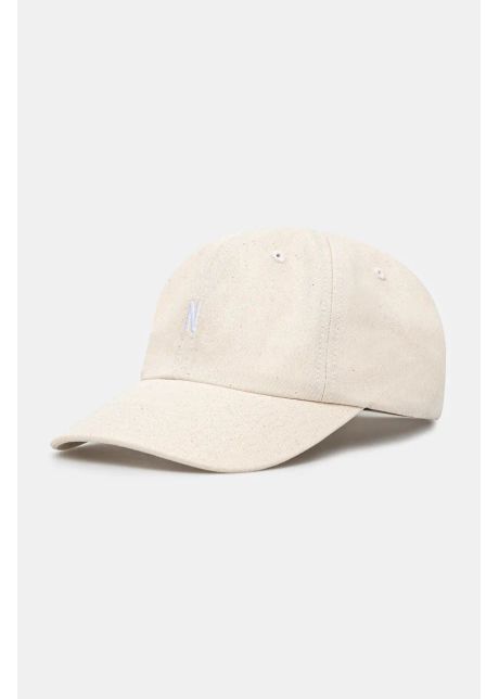Norse projects apc de baseball din bumbac twill sports cap culoarea bej cu imprimeu n80 0001 0203