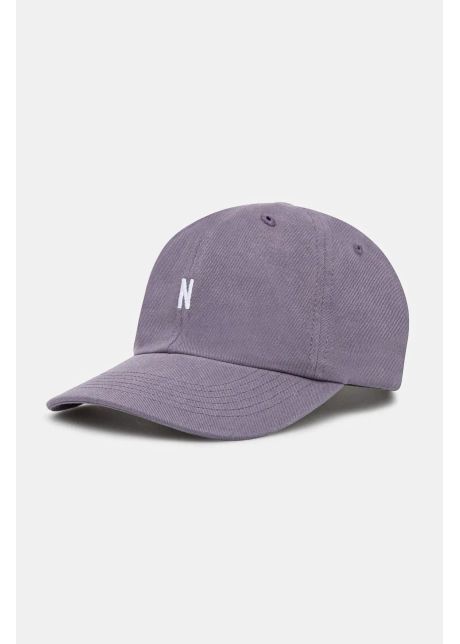 Norse projects apc de baseball din bumbac twill sports cap culoarea violet cu imprimeu n80 0001 6018