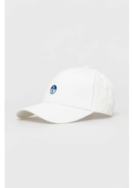 North sails apc de baseball din bumbac culoarea alb cu imprimeu