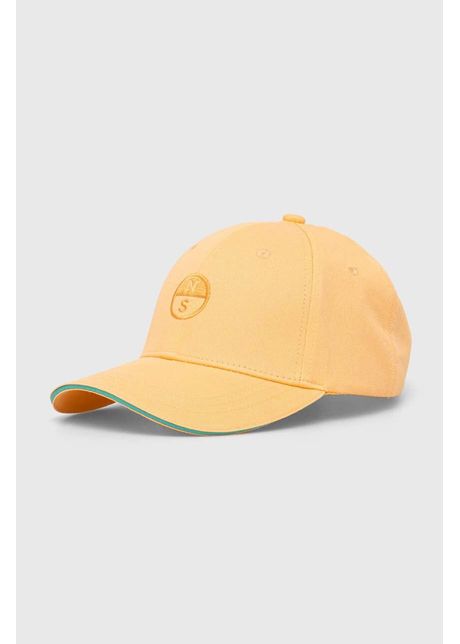 North sails apc de baseball din bumbac culoarea portocaliu neted