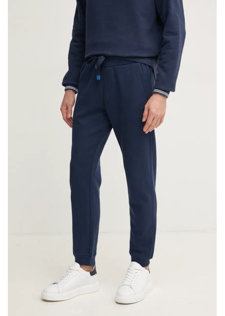 North sails pantaloni de bumbac pentru copii culoarea albastru marin neted 673115