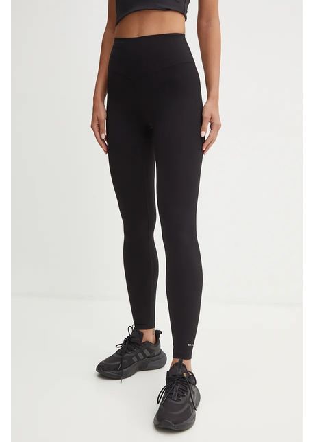 P e nation colanti signature femei culoarea negru neted 243g320