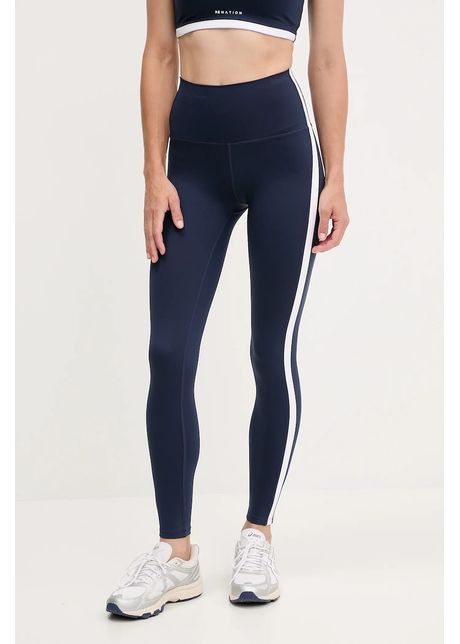 P.E Nation leggins de antrenament Highgate culoarea bleumarin, cu imprimeu, 252G089