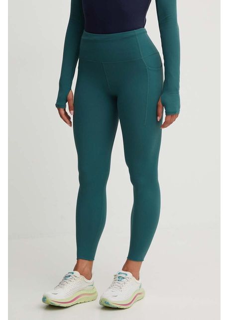P e nation leggins de antrenament recalibrate culoarea verde neted 233g005