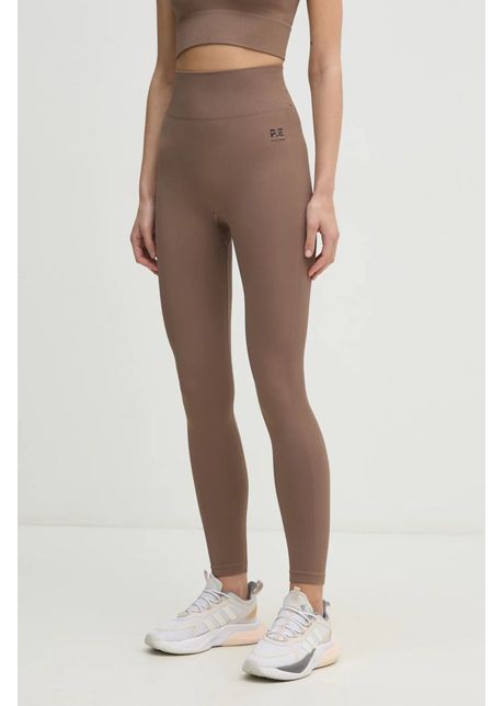 P e nation leggins de antrenament restore seamless culoarea maro neted 243g295