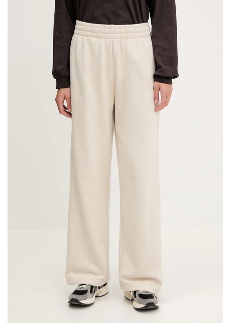 P e nation pantaloni de trening din bumbac adventure culoarea bej uni 243p408